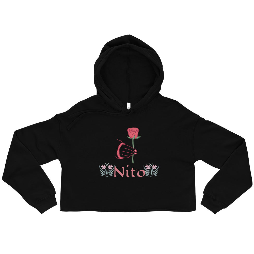 Nito-Rose Crop Hoodie