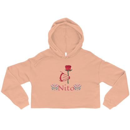 Nito-Rose Crop Hoodie