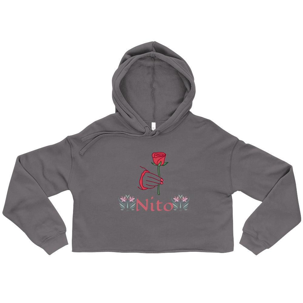 Nito-Rose Crop Hoodie